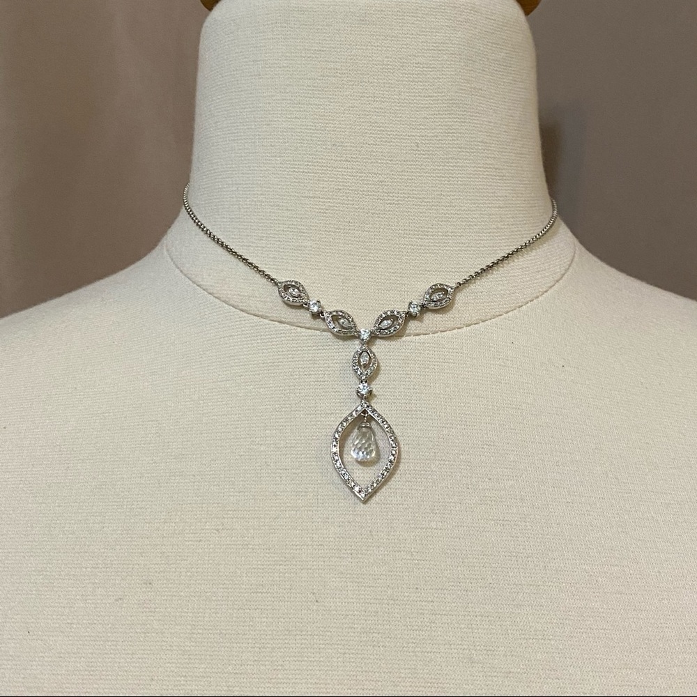 925 & Cubic Zirconia Statement Necklace